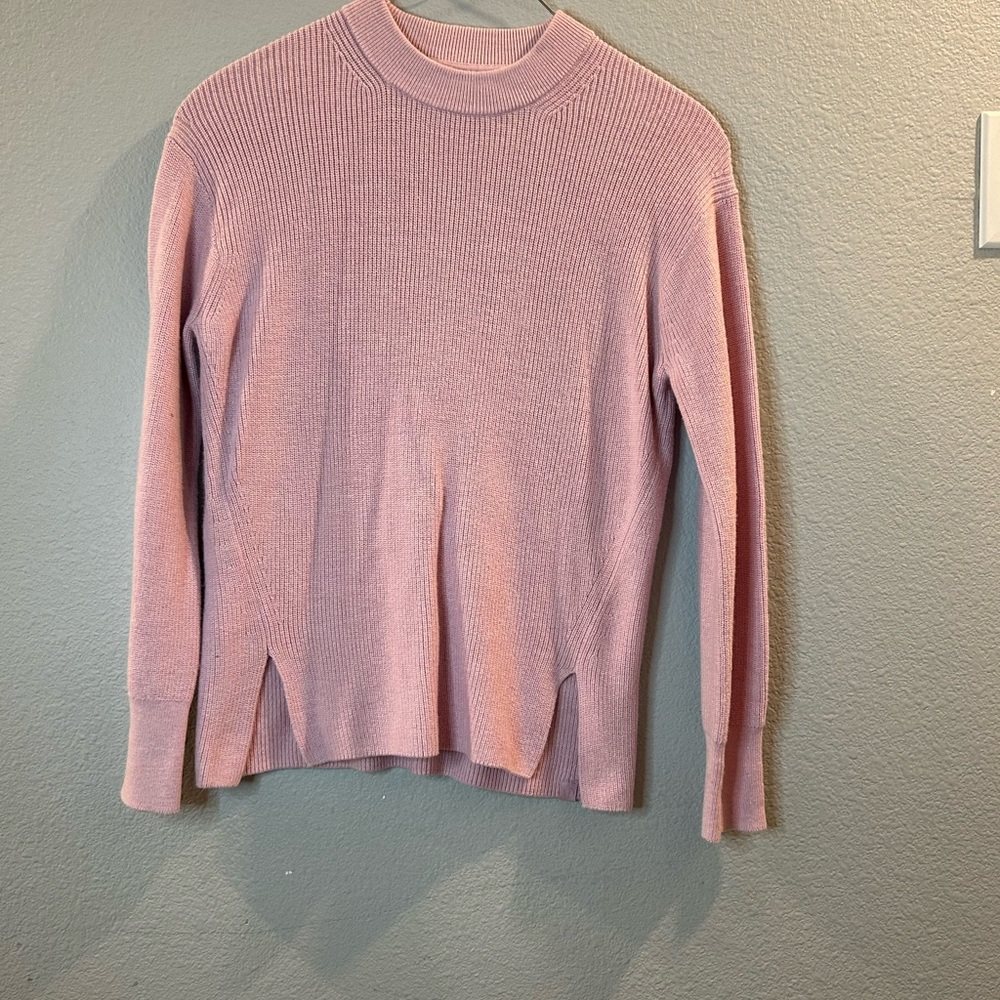 Elegant Pink Turtleneck Sweater for Women